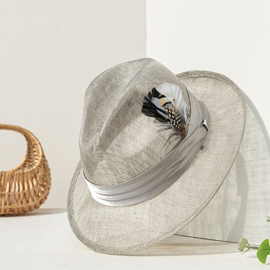 Elegant sunshade all-match linen hat