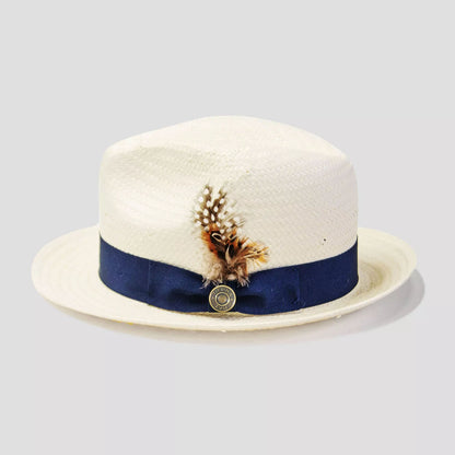 Tienda Ranch Straw Tienda Bikary Fedora – Ivory[Fast shipping and box packing]