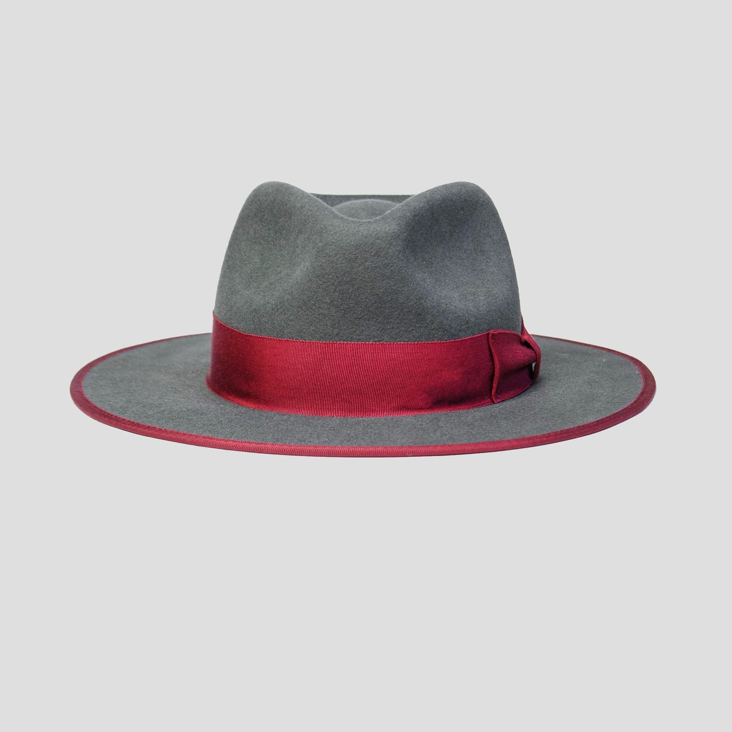 Ferguson Fedora - Slate+Burgundy [Fast shipping and box packing]