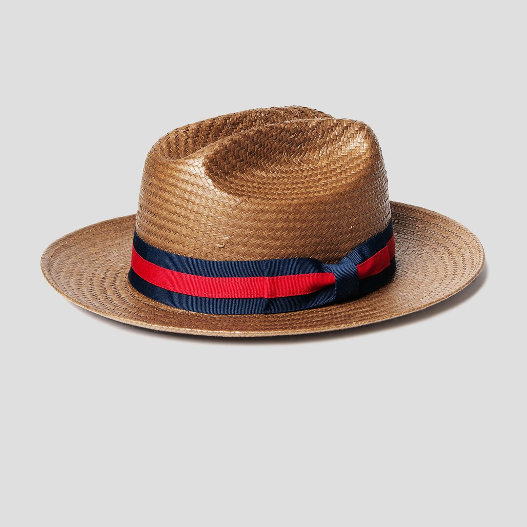 Miller Ranch Fedora - Patriotic Straw [BUY 2 FREE SHIPPING & BOX PACKING]