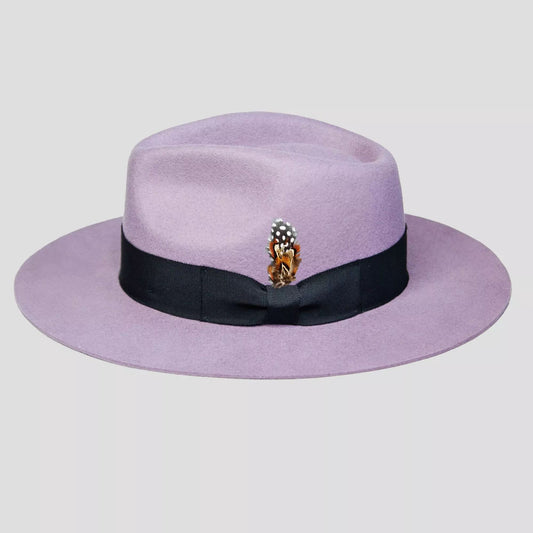 Ferguson Fedora - Lavender+Black[Fast shipping and box packing]