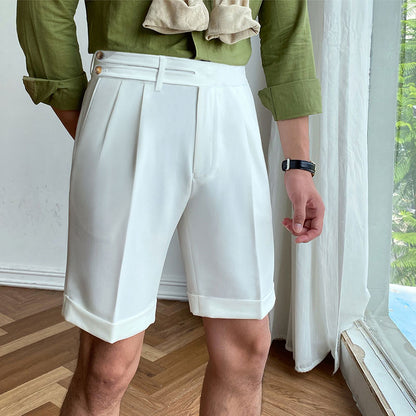 Gentleman elegant business casual shorts men shorts