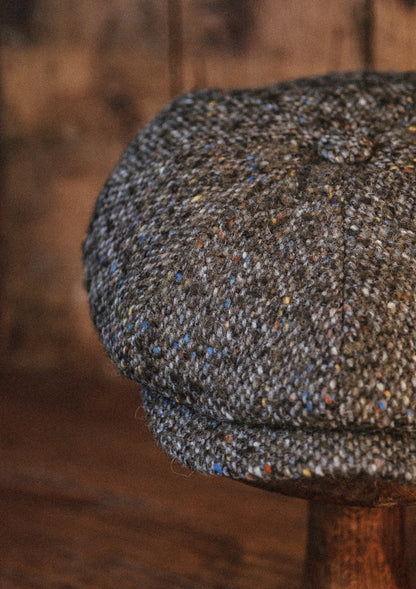 Fulton Baker Boy - (Mid-Width) Cobblestone Fleck Donegal Tweed