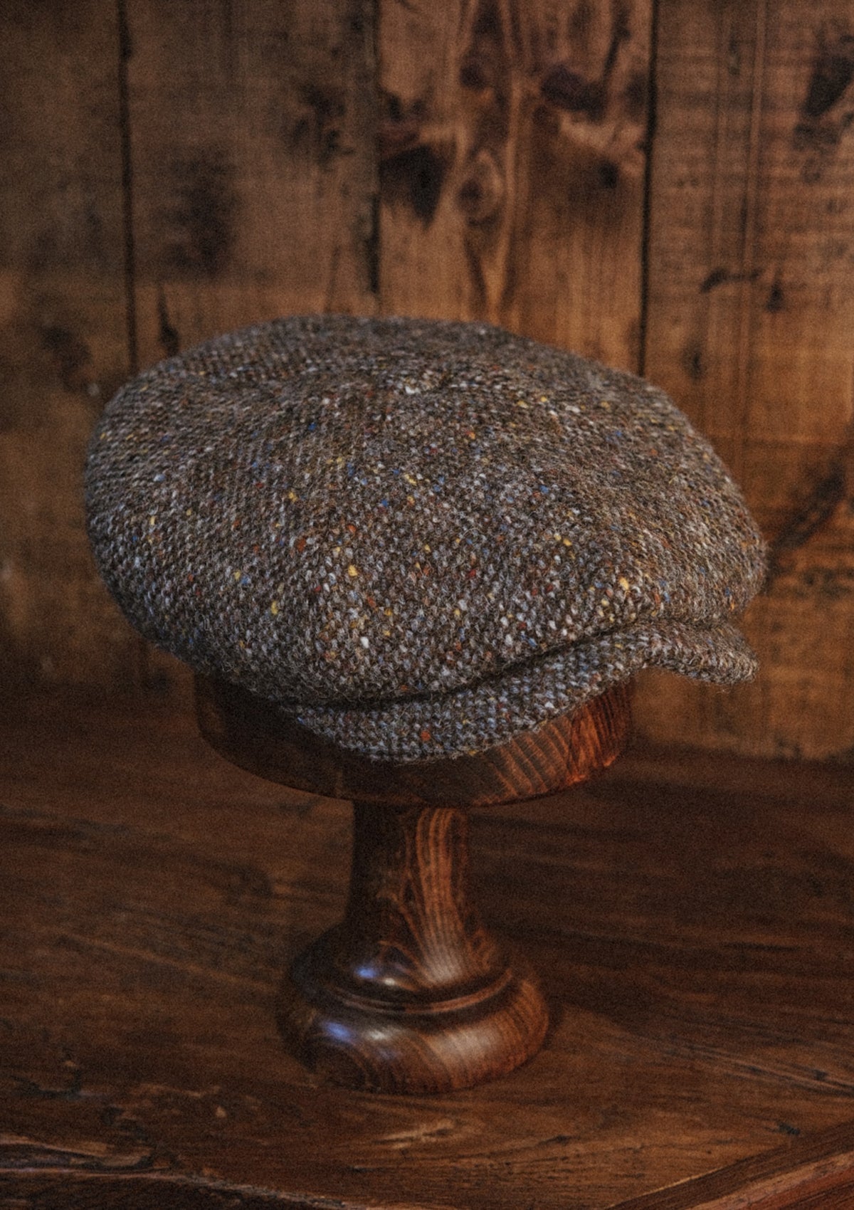 Fulton Baker Boy - (Mid-Width) Pebble Fleck Donegal Tweed