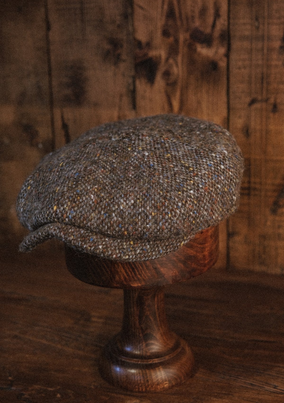 Fulton Baker Boy - (Mid-Width) Pebble Fleck Donegal Tweed