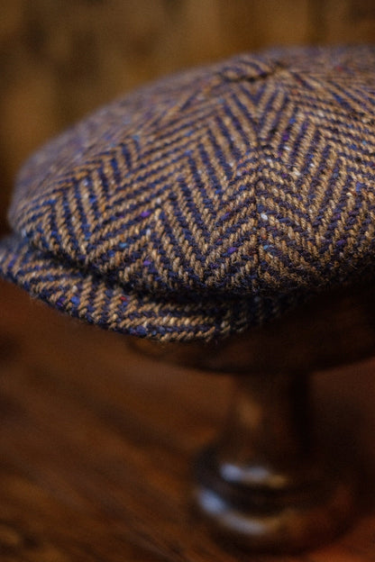 Newman Baker Boy - (Mid-Width) Navy Herringbone