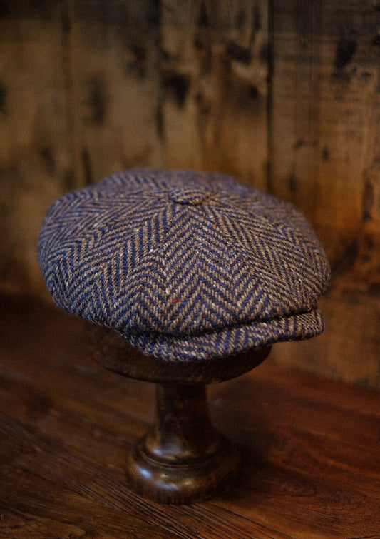 Newman Baker Boy - (Mid-Width) Navy Herringbone