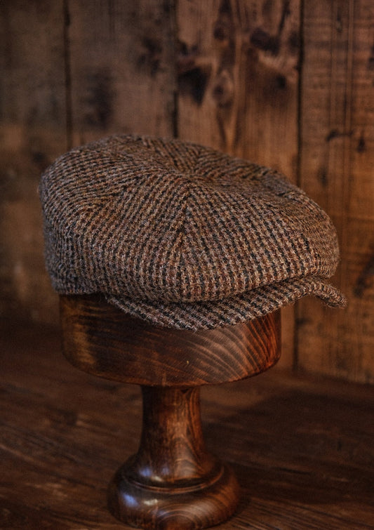 Ridgmount Baker Boy (Narrow Width) Pine Harris Tweed