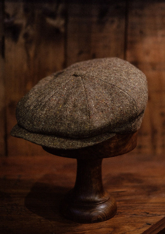 Ridgmount Baker Boy - (Narrow Width) Light Tan Donegal Tweed