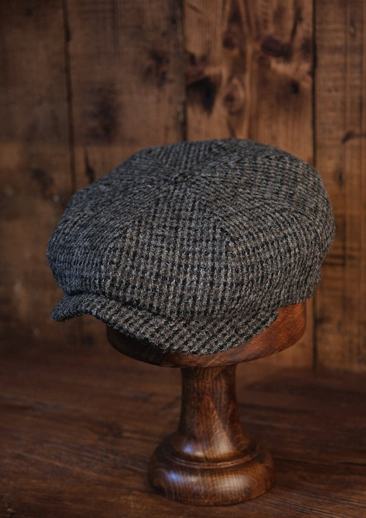 Ridgmount Baker Boy (Narrow Width) Grey Harris Tweed