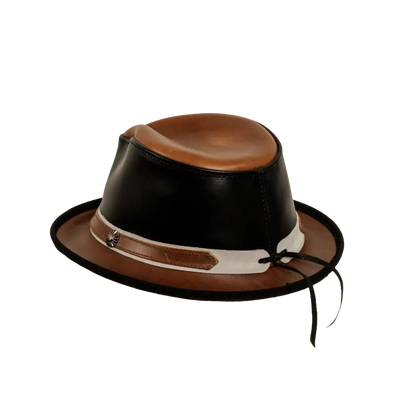 Rocky | Mens Leather Fedora Hat