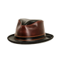 Rocky | Mens Leather Fedora Hat