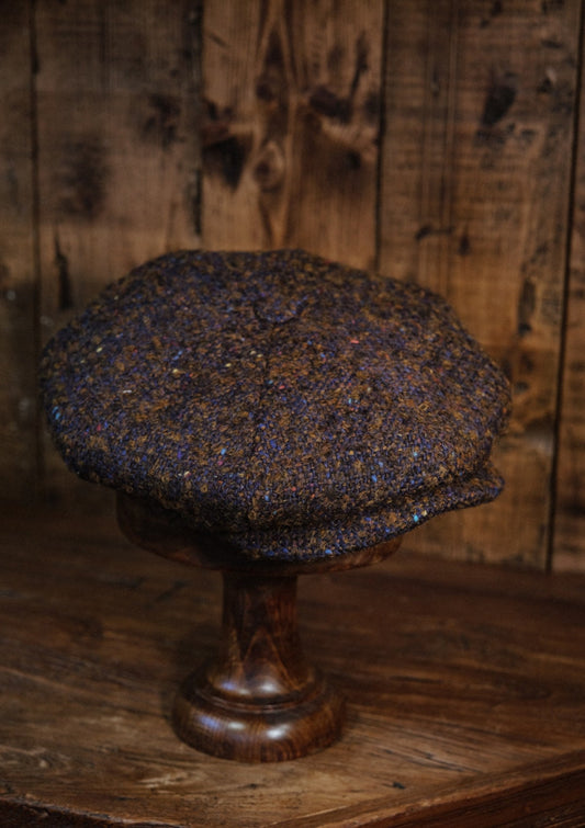 Stanton Baker Boy - (Wide-Width) Walnut & Navy Donegal Tweed