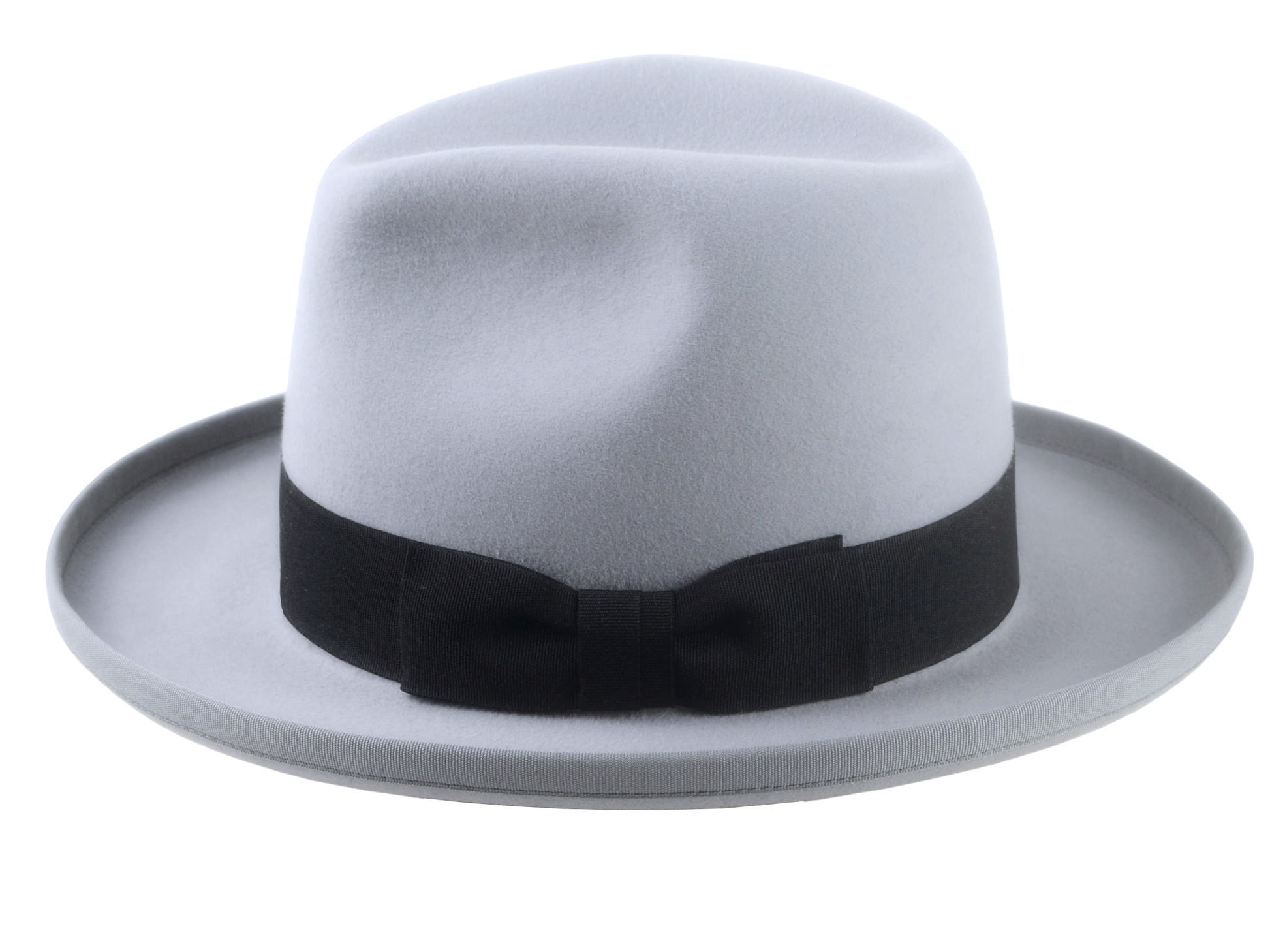 Retro Style Rolled Brim Fedora Hat for Men