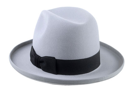 Retro Style Rolled Brim Fedora Hat for Men