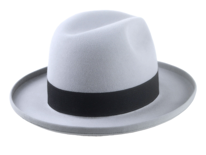 Retro Style Rolled Brim Fedora Hat for Men