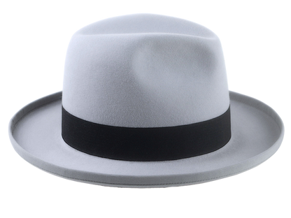 Retro Style Rolled Brim Fedora Hat for Men