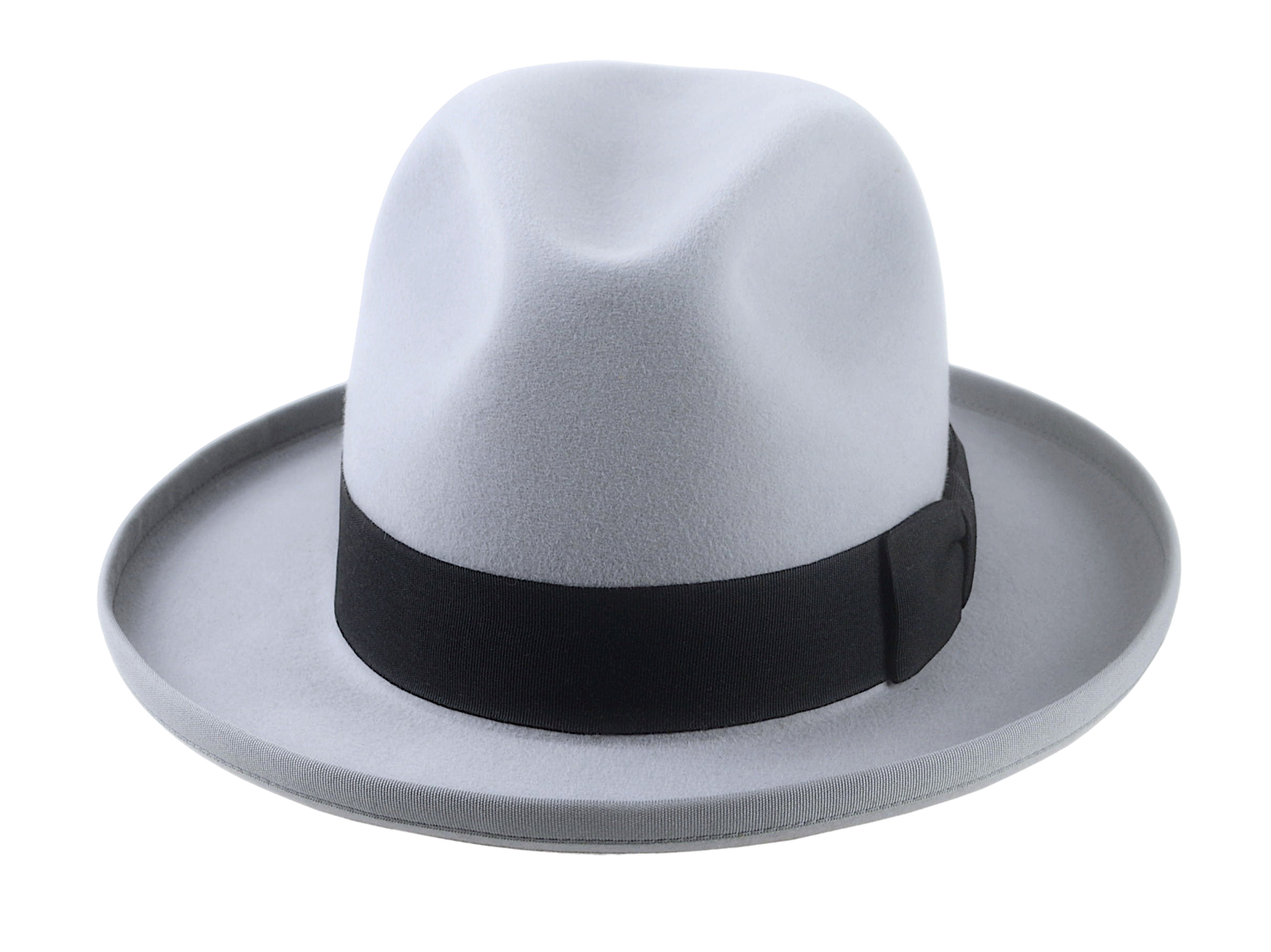 Retro Style Rolled Brim Fedora Hat for Men