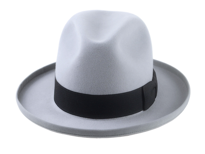 Retro Style Rolled Brim Fedora Hat for Men