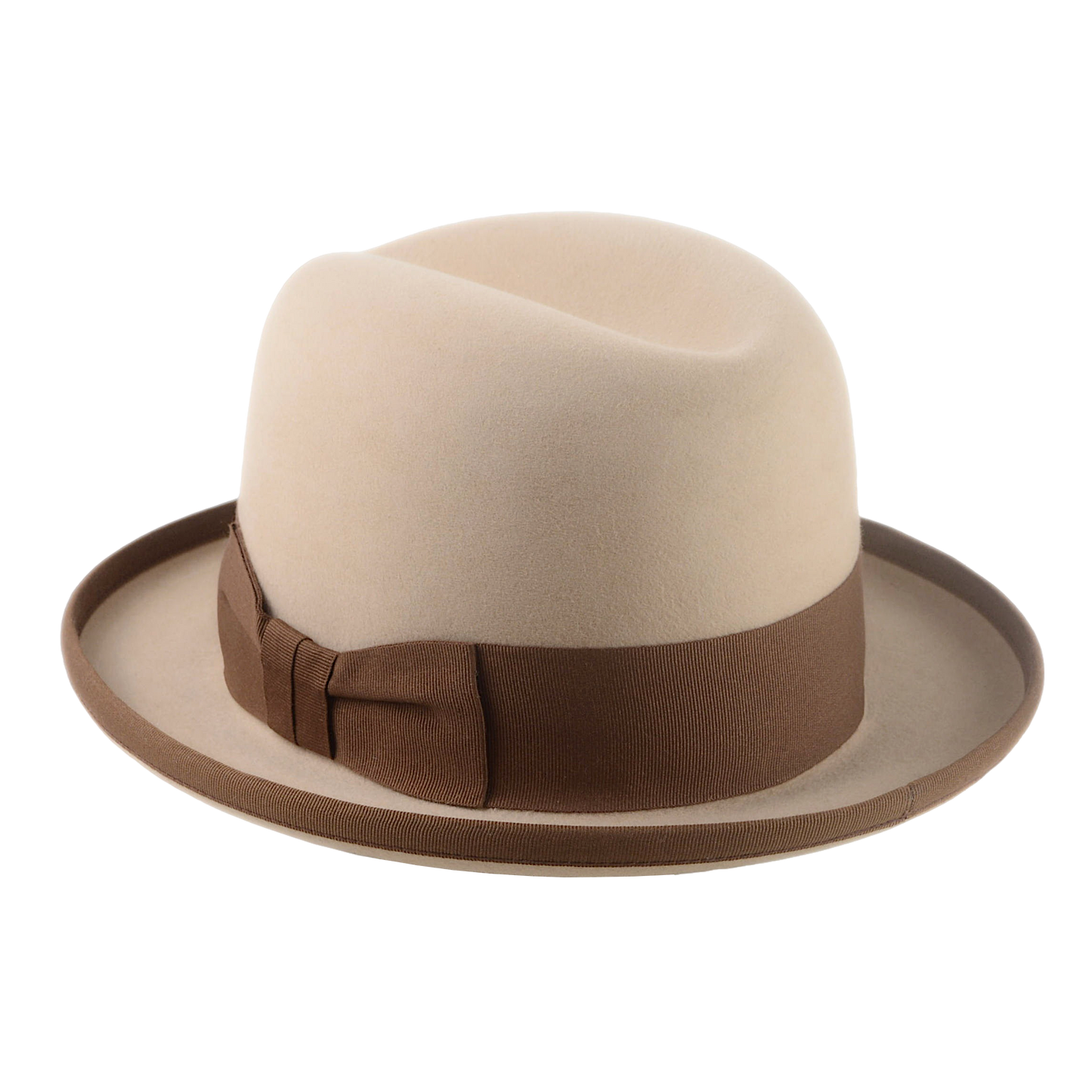 Formal Homburg Fedora Hat For Men in Premium Fur Felt