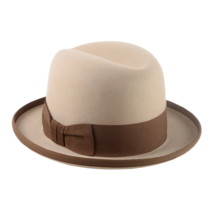 Formal Homburg Fedora Hat For Men in Premium Fur Felt