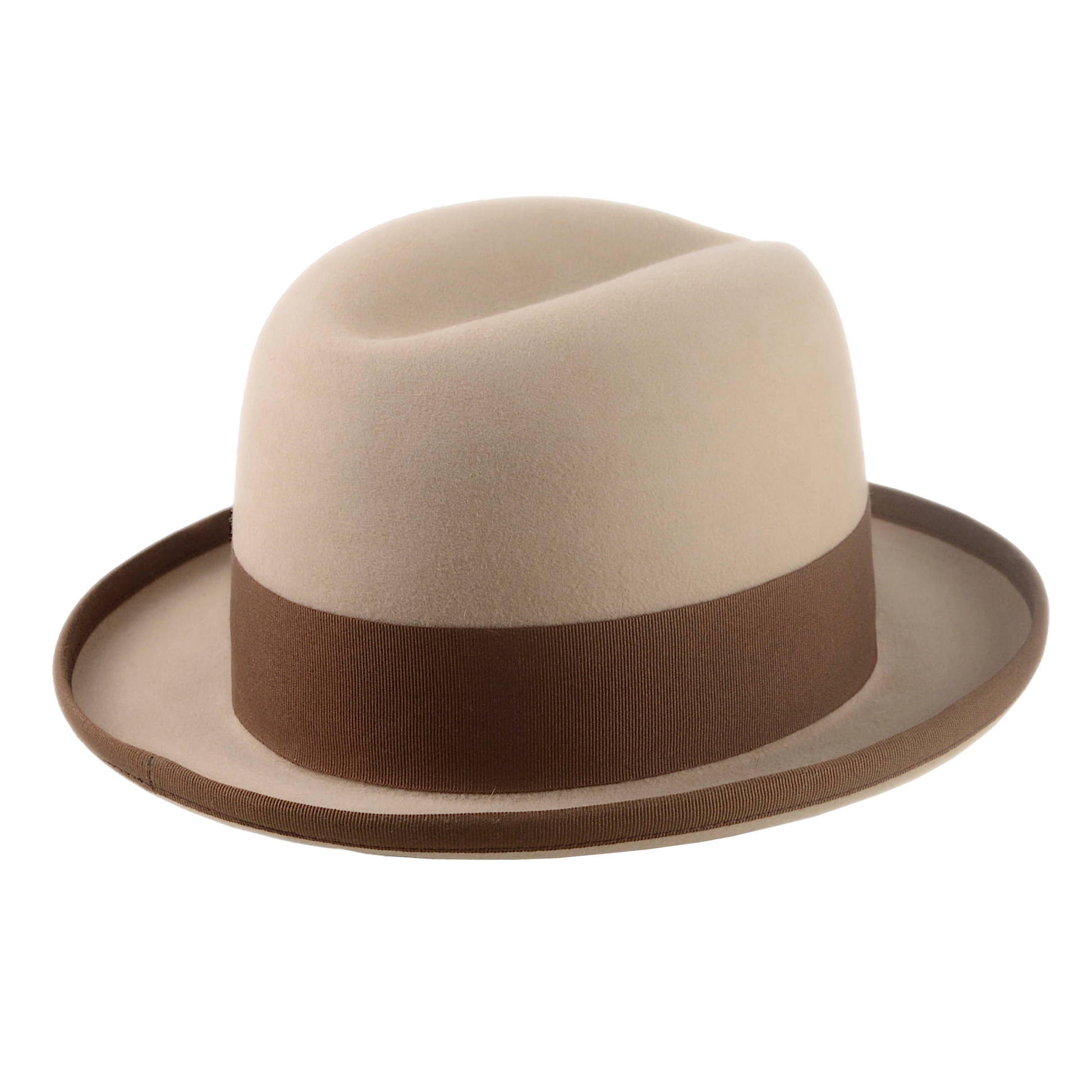 Formal Homburg Fedora Hat For Men in Premium Fur Felt