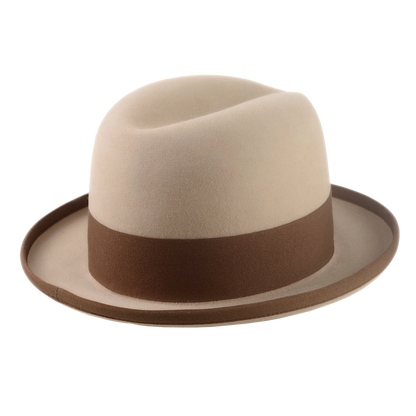 Formal Homburg Fedora Hat For Men in Premium Fur Felt