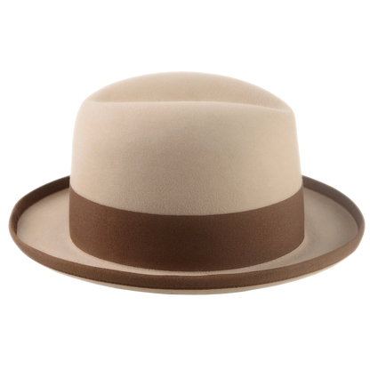 Formal Homburg Fedora Hat For Men in Premium Fur Felt