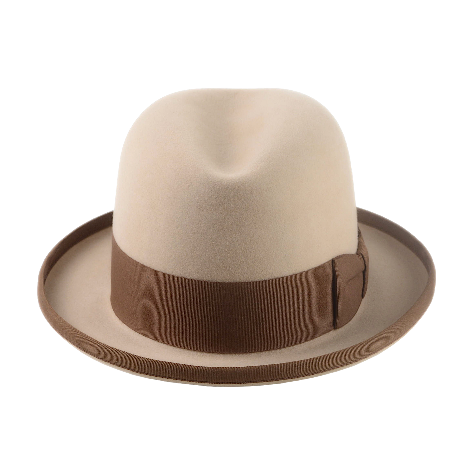 Formal Homburg Fedora Hat For Men in Premium Fur Felt