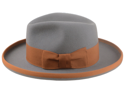 Premium Fur Felt Wide-Brim Fedora Tailored for Elegant Style and Comfort