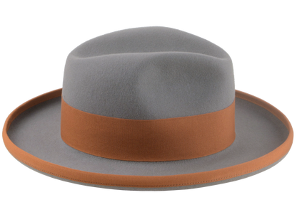 Premium Fur Felt Wide-Brim Fedora Tailored for Elegant Style and Comfort