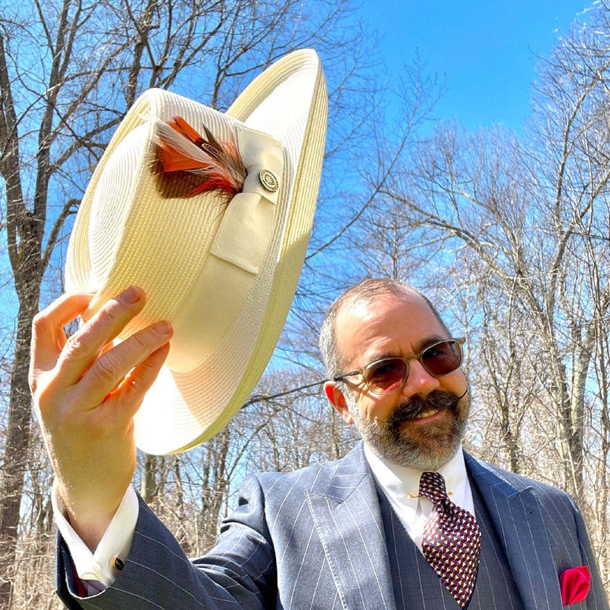 Bruno Capelo Gambler Wide Brim Straw Gambler