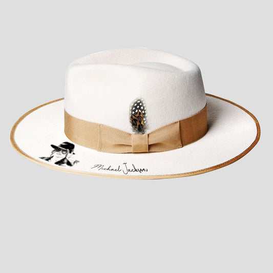 Ferguson Fedora - Ivory [Fast shipping and box packing]（Customize  name）