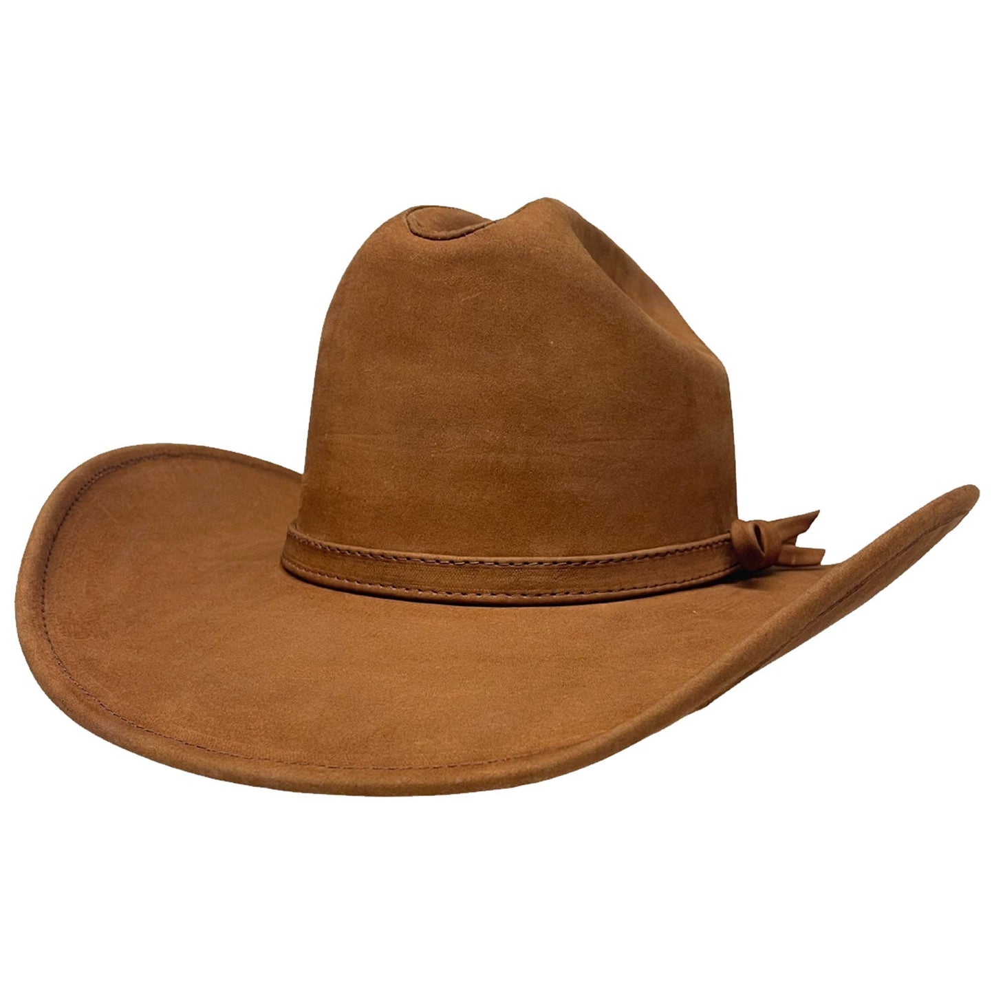 Gorge - Leather Cattleman Cowboy Hat - Leather Hat Band