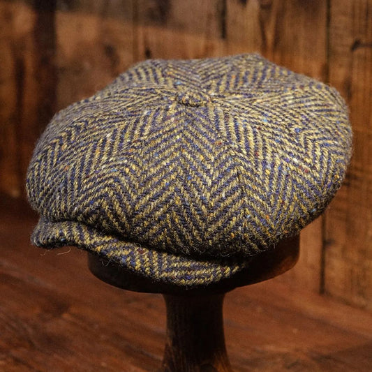 Newman Baker Boy - (Mid-Width) Navy & Green Donegal Tweed