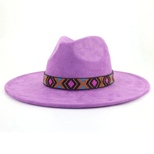 Premium Tribal Suede Fedora